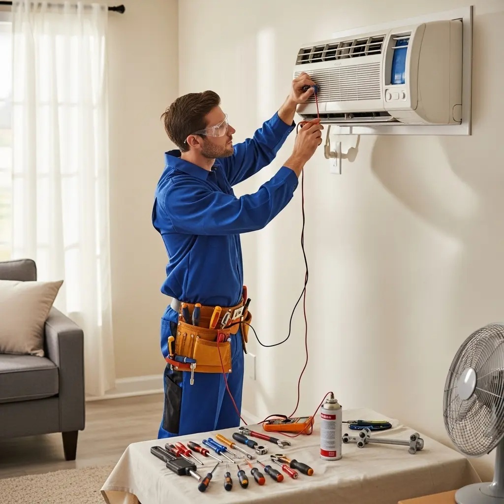 Demirci Dominox Dominox klima gaz dolumu ve bakım – Enerji verimliliği artırıldı. - Teknik servis örneği